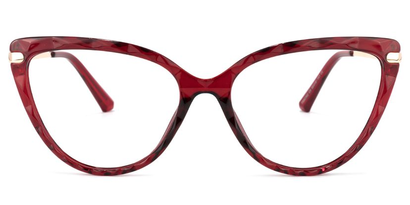 Lucas Cateye Red Glasses