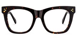 Gordon Rectangle Tortoise Glasses0