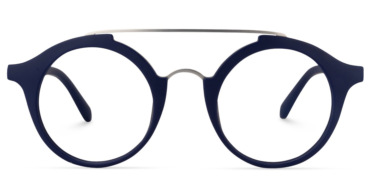 Aviator Dark Blue Glasses | Zeelool Glasses0