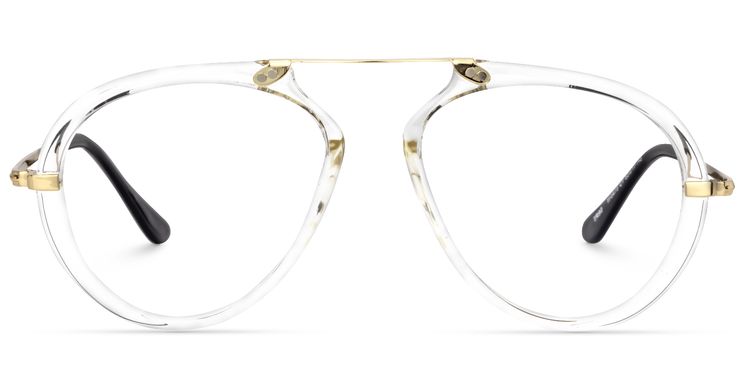 Darius Geometric Clear Glasses