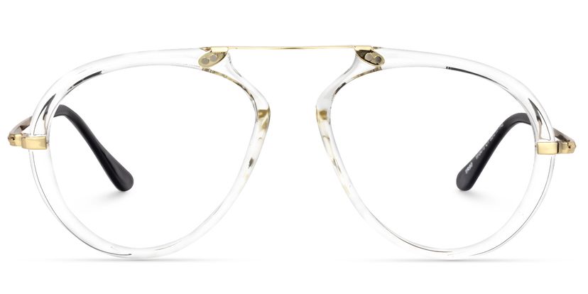 Darius Geometric Clear Glasses