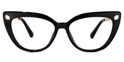 Mendoza Cateye Black Glasses0