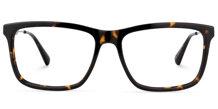 Darwin Rectangle Yellow-Tortoise Glasses