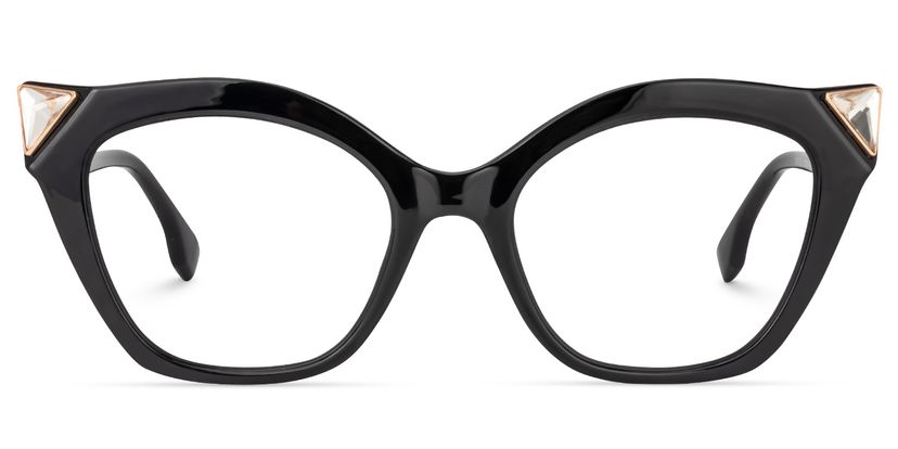 Decker Cat Eye Black Glasses
