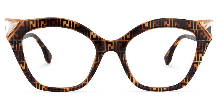 Decker Cat Eye Brown Glasses
