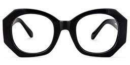 Desire Geometric Black Glasses0
