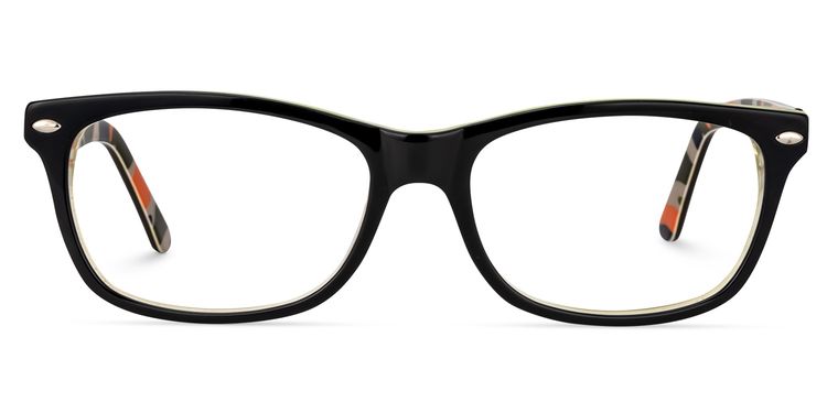 Donnie Rectangle Black Glasses