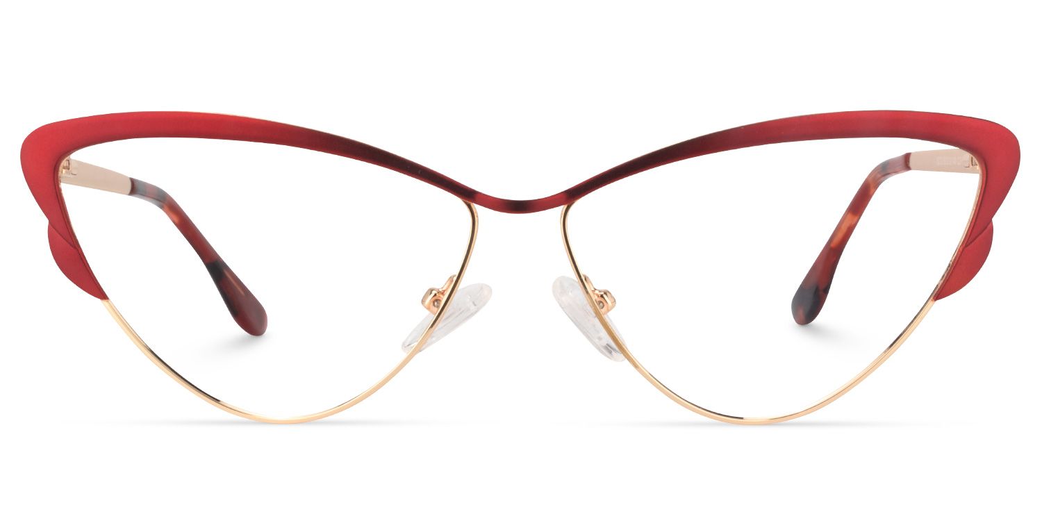 Cat Eye Red Glasses | Zeelool Glasses0