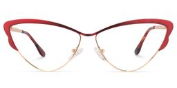 Darleen Cat Eye Red Glasses0
