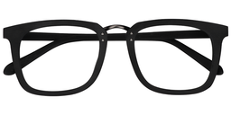 Earle Rectangle Black Glasses1