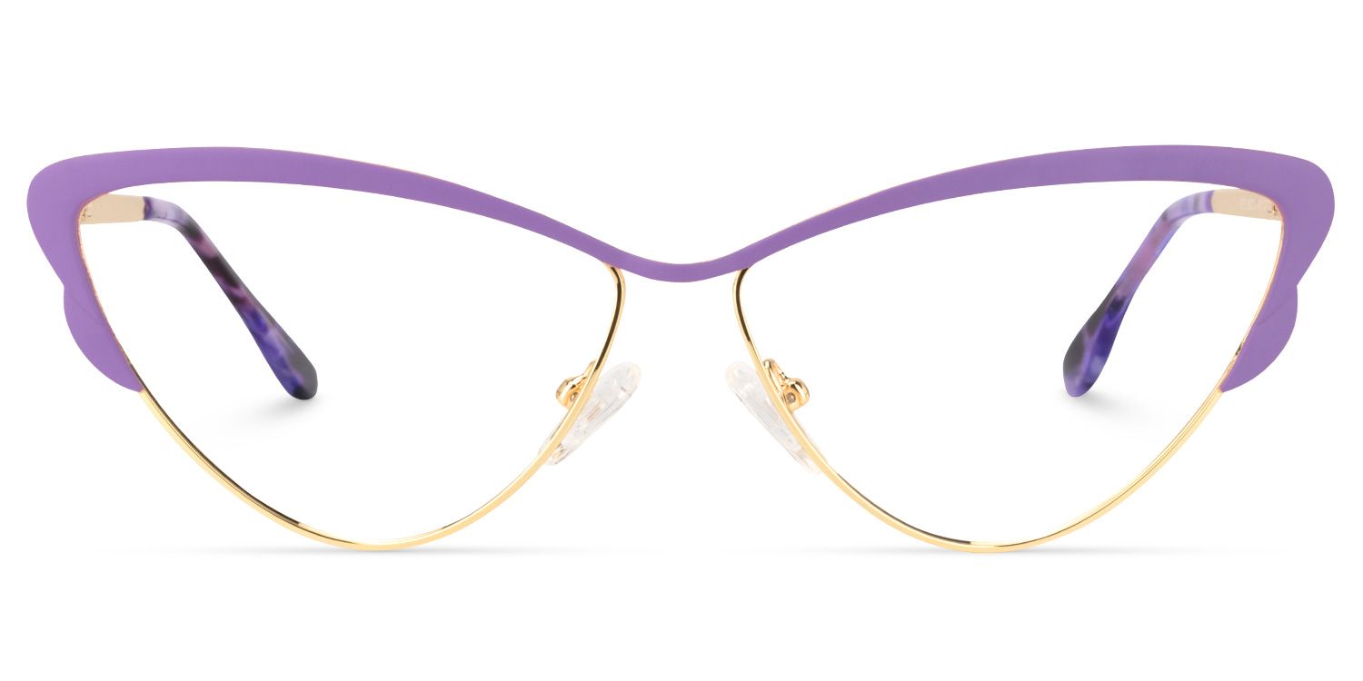 Cat Eye Purple Glasses | Zeelool Glasses0