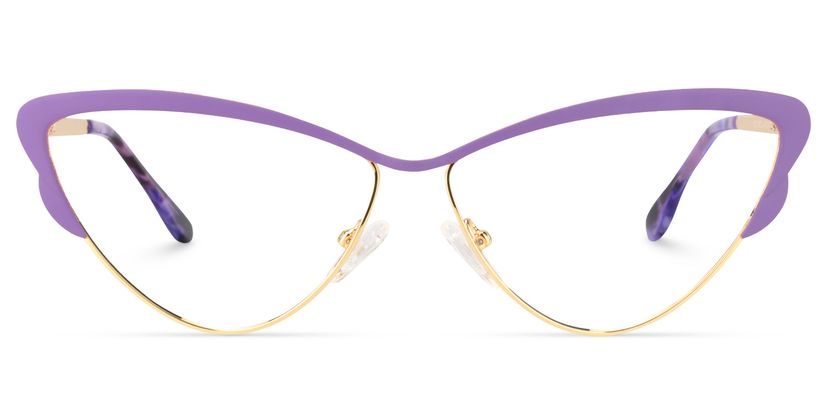 Darleen Cat Eye Purple Glasses