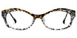 Domingo Cat Eye Yellow Tortoise Glasses0