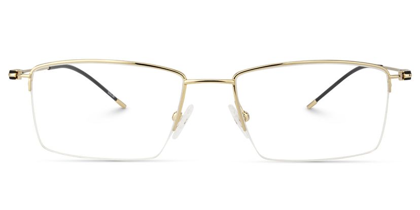 Edwin Rectangle Gold Glasses