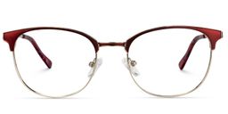 Laurinda Browline Red Glasses0