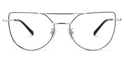 Florrie Aviator Silver Glasses0