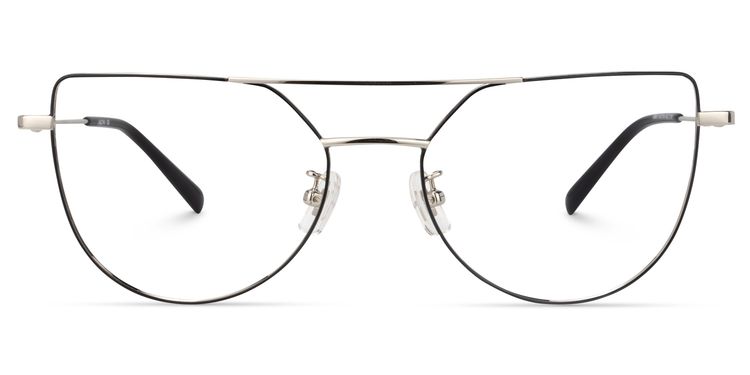 Florrie Aviator Silver Glasses
