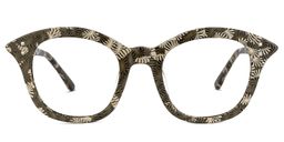 Carlock Square Brown Glasses0
