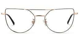 Florrie Aviator Gold Glasses0