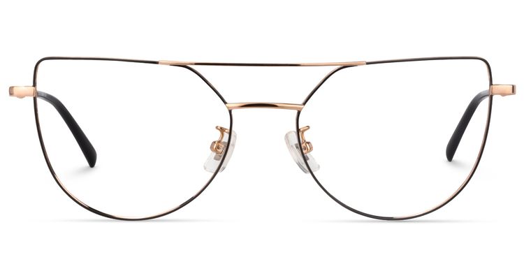Florrie Aviator Gold Glasses