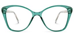 Osborne Cateye Green Glasses1