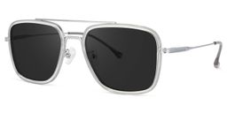 Nayeli Aviator Gray-Silver Sunglasses1