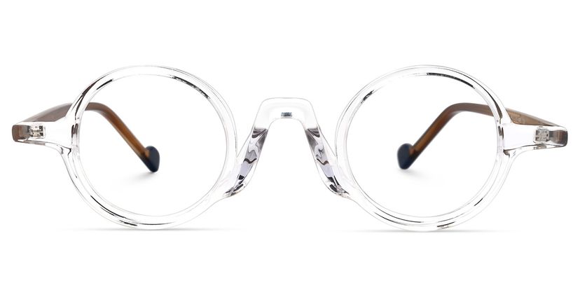 Sauri Round Clear Glasses