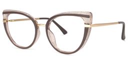 Medinas Cateye Khaki Glasses1