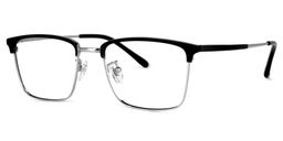 Suella Square Black-Silver Glasses1