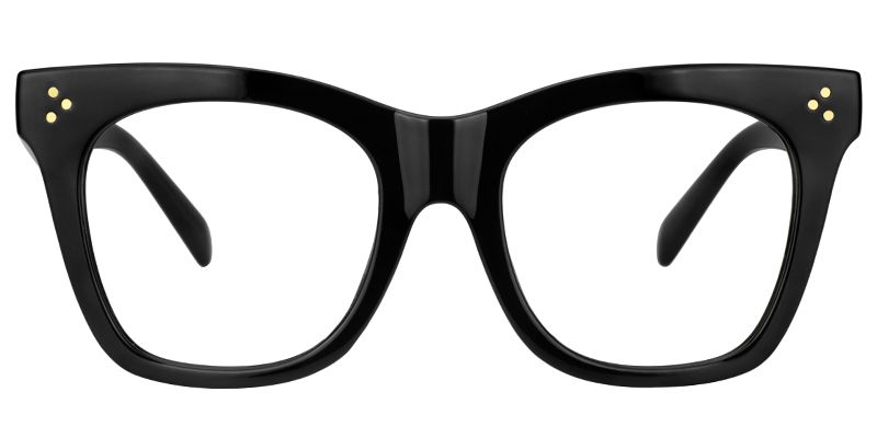 Rectangle Black Glasses | Zeelool Eyewear0