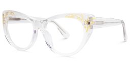 Pamela Cateye Clear Glasses1