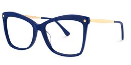 Isaebella Butterfly Blue Glasses13