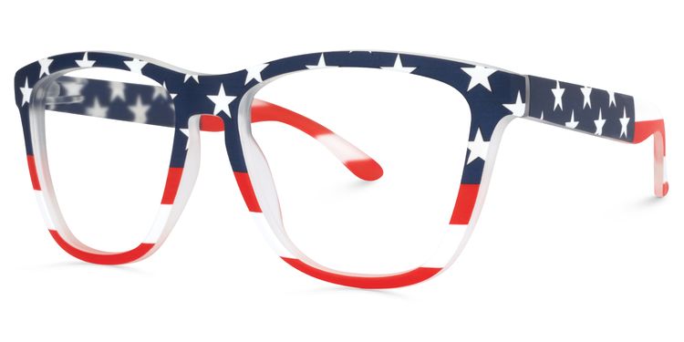 Theo Square USA Flag Glasses