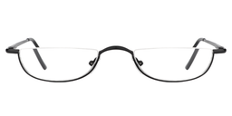 Tabitha Oval Black Reading Glasses0