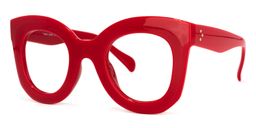 Emmitt Cateye Red Glasses2