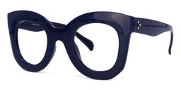 Emmitt Cateye Dark-Blue Glasses2