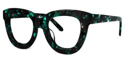 Mercado Cateye Green-Floral Glasses1