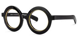Calhoun Black Round Glasses1