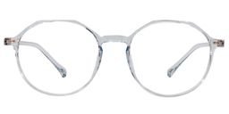 Lara Round White Glasses0