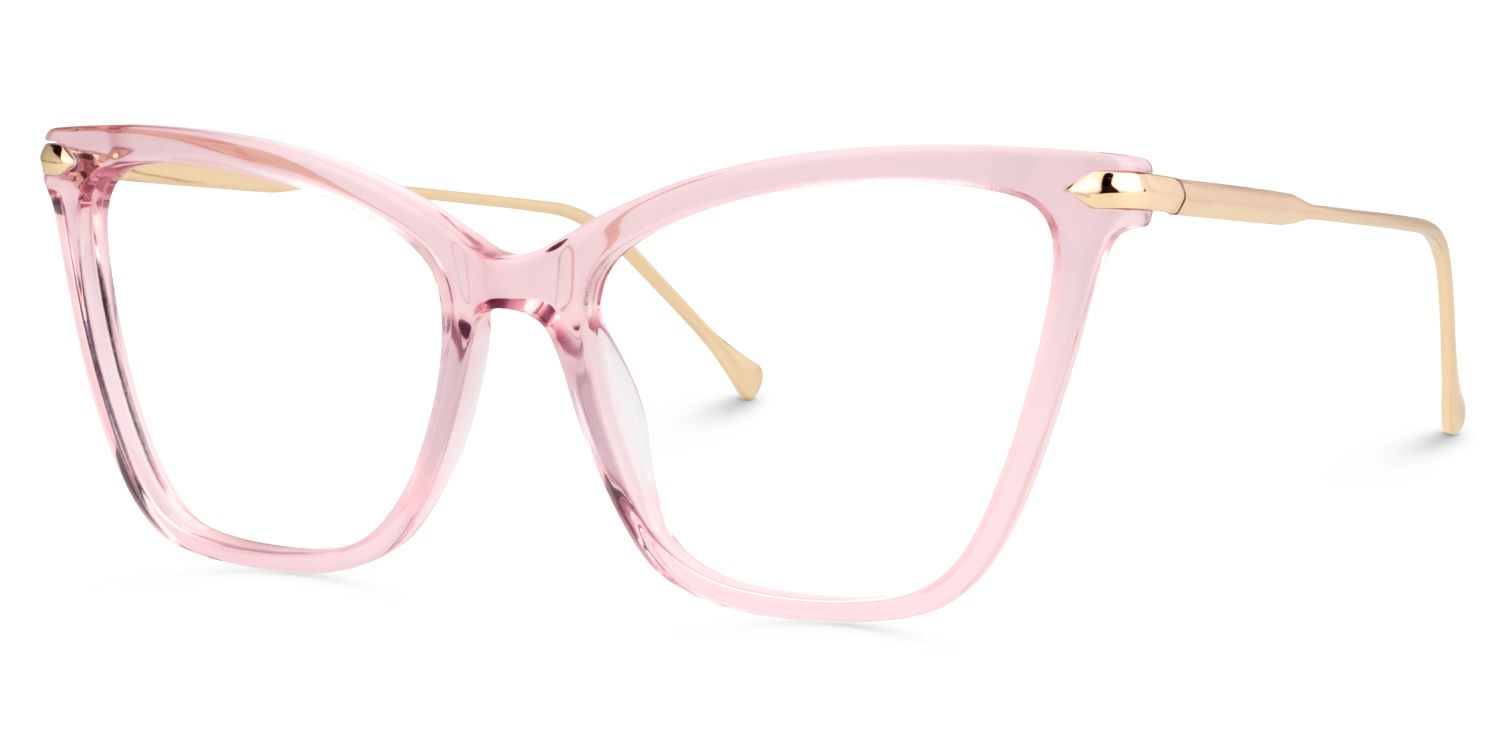 Cat Eye Pink Glasses2
