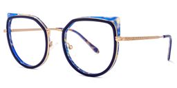 Felix Cateye Blue Glasses2