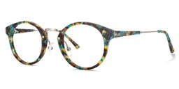 Ferris Round Green-Floral Glasses1