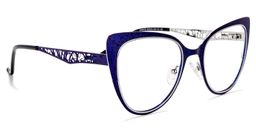 Eileen Cateye Blue Glasses3