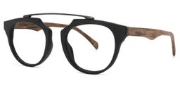 Edward Geometric Black Glasses1