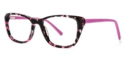 Fleming Rectangle Pink-Floral Glasses2