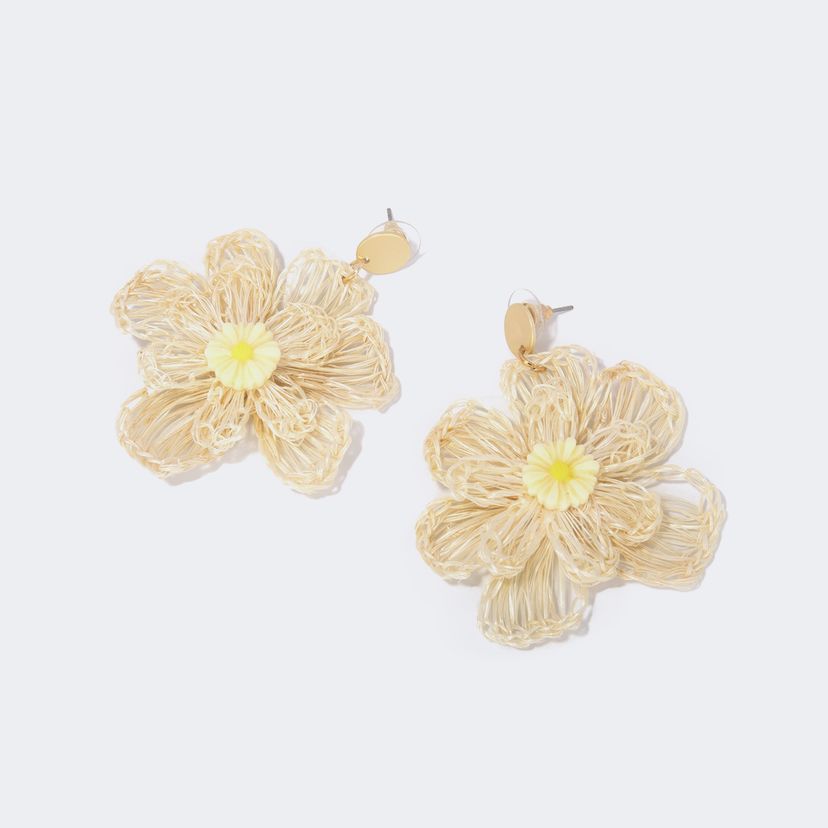 Stylish Petaloid White Earrings