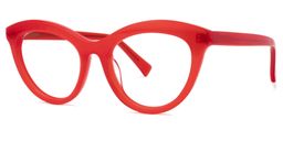Fairy Cateye Red Glasses1