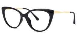 Marcus Cateye Black Glasses1