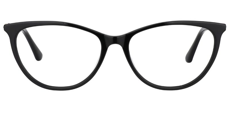 Oval Black Glasses | Zeelool Eyeglasses0