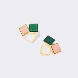 Stylish Square Colorful Earrings0